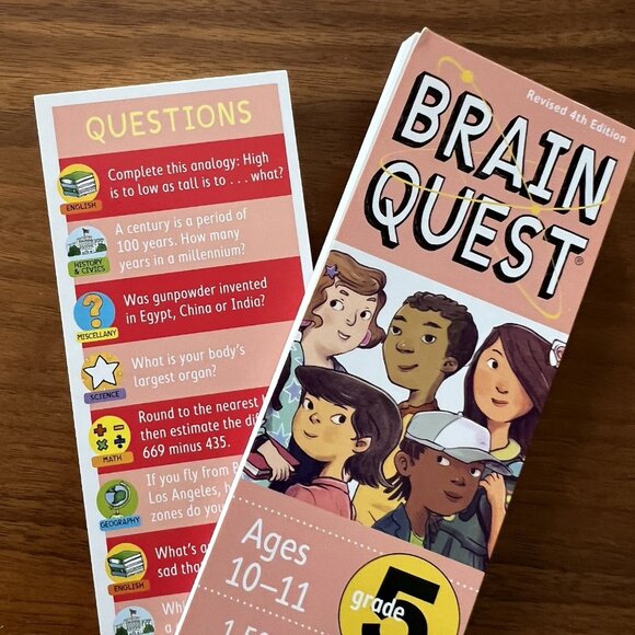 Brain Quest Learn 5th Grade Ages 10-11 Quiz Deck #2 Revised 4th Ed 2012 - Picture 3 of 7
